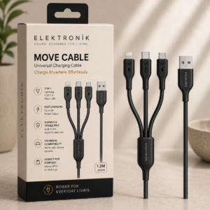 Cable 3-in-1 Universal Charging Cable – USB-C, Lightning & Micro USB