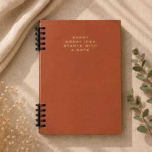 Carta Negozio Every Great Idea Starts With A Note Spiral Notebook