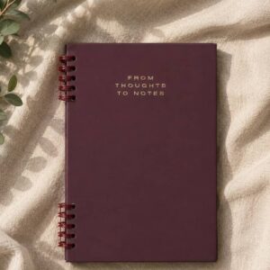 Carta Negozio From Thoughts To Notes Spiral Notebook
