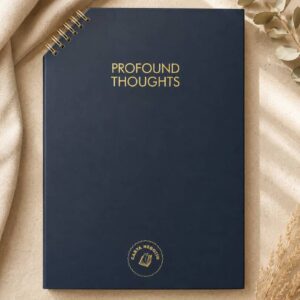 Carta Negozio Profound Thoughts Spiral Notebook – Navy Edition