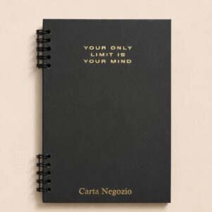 Carta Negozio "Your Only Limit Is Your Mind" Spiral Notebook