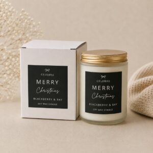 Soy Wax Candle – Blackberry & Bay - Black Variation
