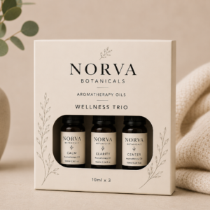 Wellness Trio Aromatherapy Oil Set – Calm, Clarity & Center